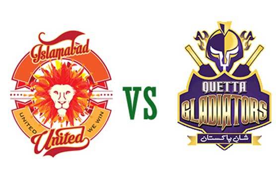 Islamabad united vs quetta gladiators