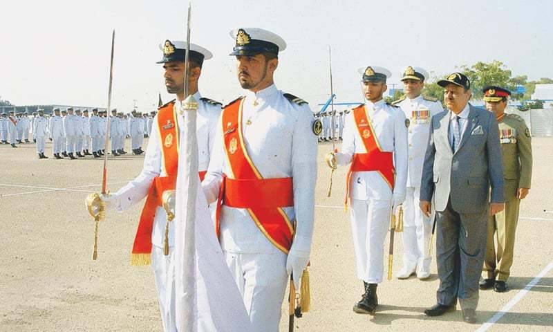 52nd passing out parade of Pakistan Marine Academy cadets held in Karachi