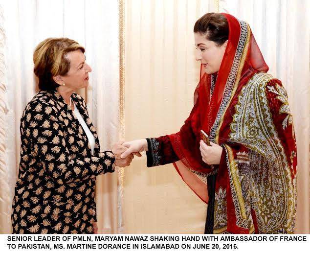 French Ambassador calls on Maryam Nawaz Sharif 