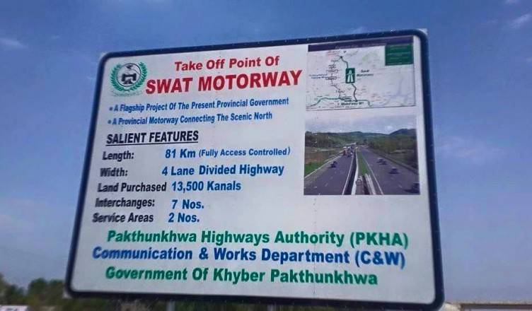 Swat Expressway project by KPK government to connect Swat with Motorway