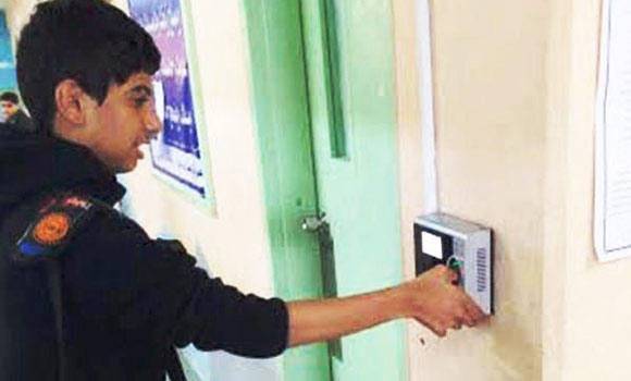 Biometric attendance system in colleges