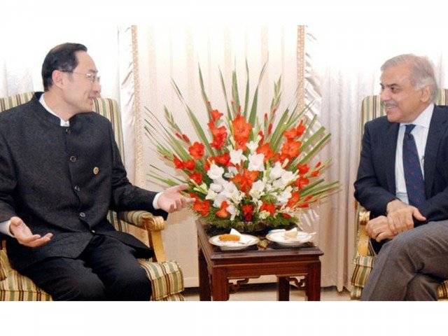 Chinese Ambassador meets Shehbaz Sharif