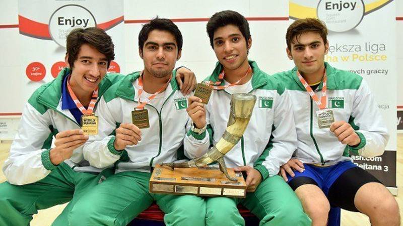 Pakistan Junior Squash team accorded warm welcome at PAF Base