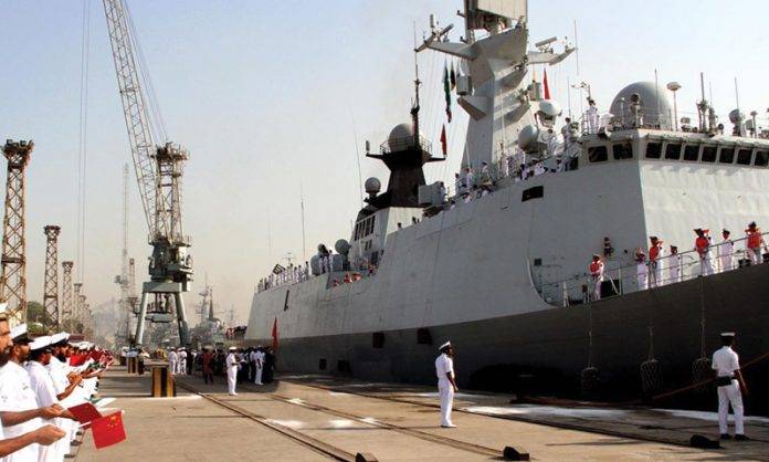 Chinese Naval Ships dock at Karachi for bilateral exercise with Pak Navy