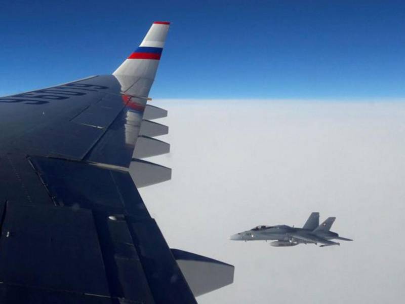 Russian official plane intercepted by Swiss fighter jets               