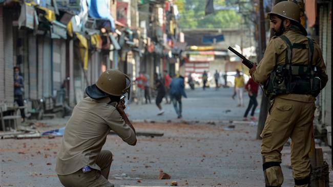 Indian forces fired bullets on protesters in IHK  