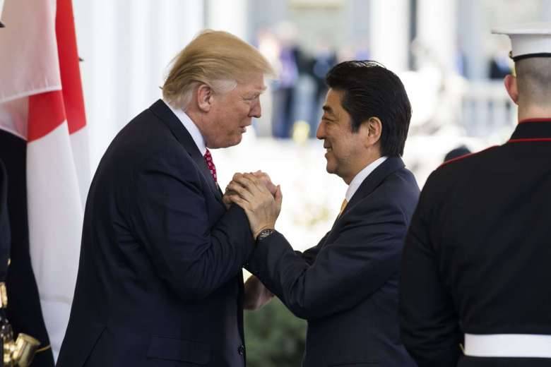 Trump - Abe at White House for US-Japan strategic talks