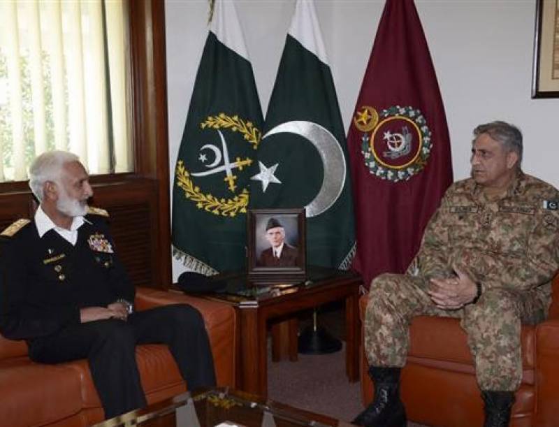 Army Chief, Naval Chief discuss operation Radd-ul-Fasaad