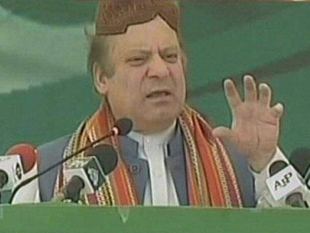 PM Nawaz Sharif snubs Sindh Government in Thatta Jalsa