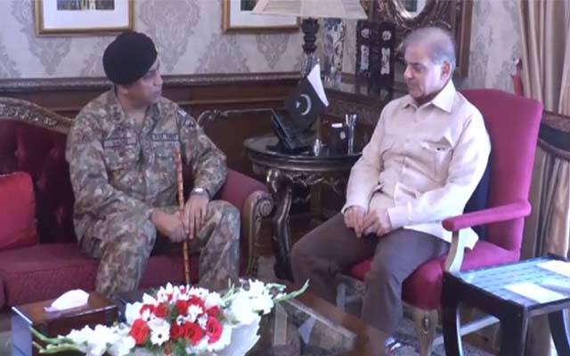 Corps Commander Lahore calls on Shehbaz Sharif