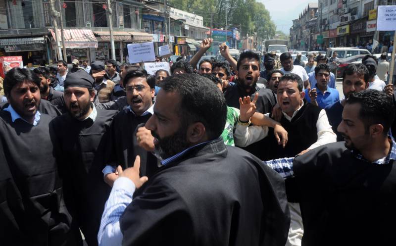 Protest demonstrations in Occupied Kashmir against Indian NIA raids