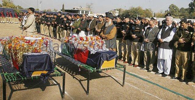KP Police martyred soldiers laid to rest