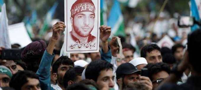 Fearful of Burhan Wani even a year after his martyrdom, Indian Army imposes curfew in Occupied Kashmir