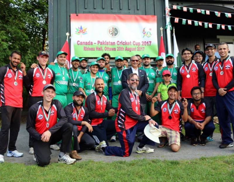 Pakistan - Canada friendly cricket match in connection with 70th independence day