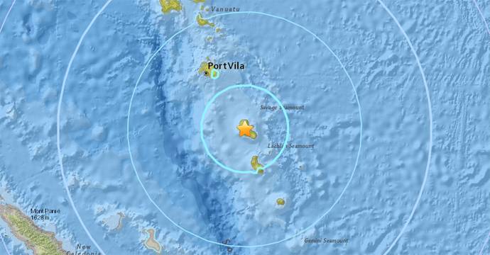 Powerful 6.4 quake off Vanuatu, no damage reported