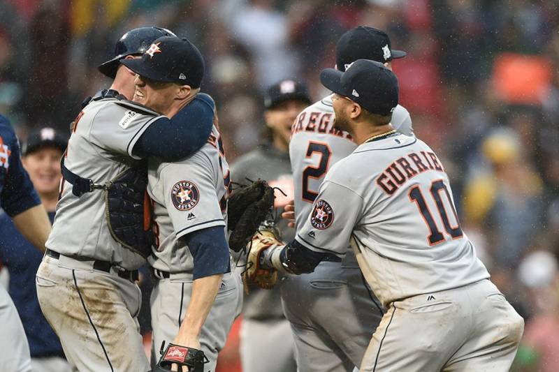 Baseball: Astros down Red Sox to advance in playoffs