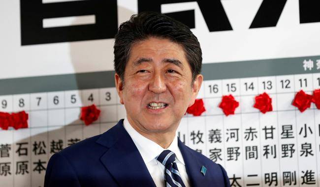 Japan Elections Pm Shinzo Abe Swept A Landslide Victory