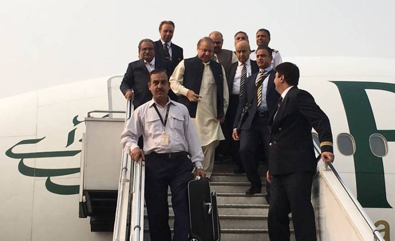 Nawaz Sharif arrives in Islamabad, to appear before AC tomorrow