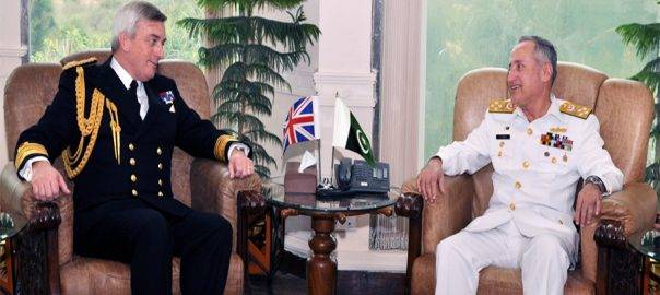 CNS royal Navy UK Sir Philip Jones calls on CNS admiral Zafar Abbasi