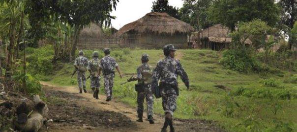 Myanmar military trucks hit landmines in troubled Rakhine; one injured