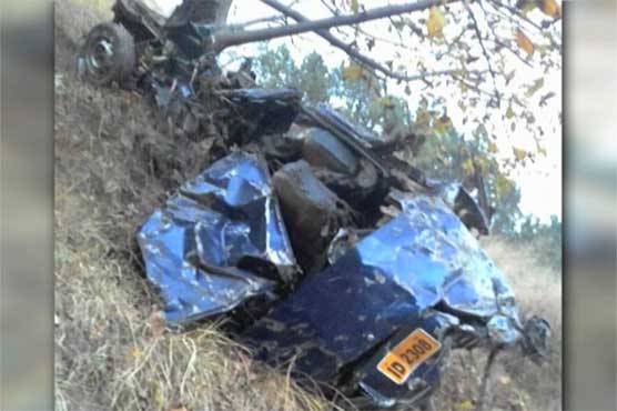 Five of a family killed as car plunges into ravine in Abbottabad