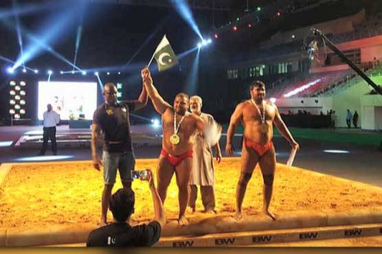 Pakistani wrestler defeat Indian counterpart in UAE