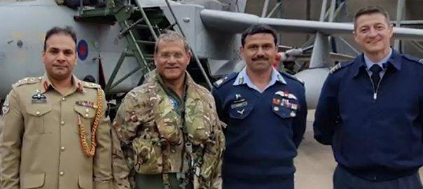 Air chief Marshal Sohail Aman calls on British air Chief Stephen Hillier