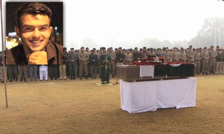 Lieutenant Abdul Moeed (shaheed) laid to rest at Cavalry Ground Lahore graveyard