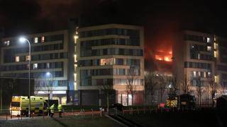 Hundreds of cars destroyed in Britain in a parking garage fire