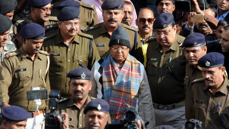 Indian court jails Lalu Prasad 3.5 years in prison, fined Rs. 5 lakh for embezzling funds