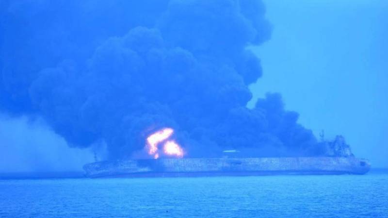 Iranian tanker collides with freighter off China; 32 missing