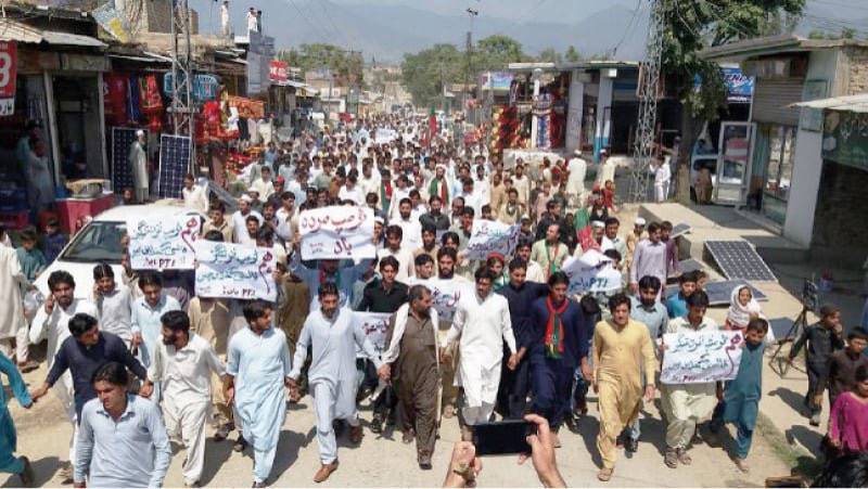 FATA Tribal elders protest Donald Trump anti Pakistan statement