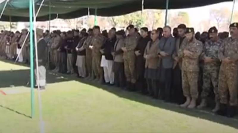 COAS, military commanders & Governor KP attend funeral prayers of martyred soldiers
