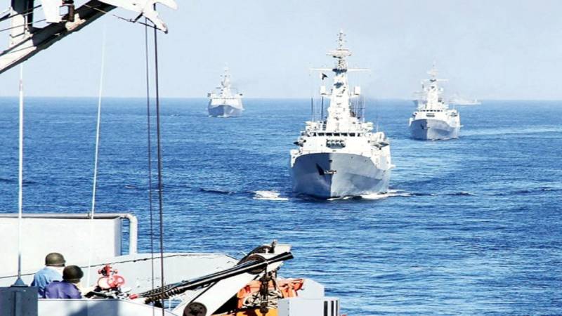 Pakistan Saudi Arabian Navy joint exercises began