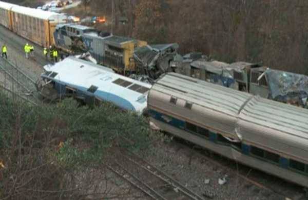 Two trains collide in US