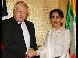 UK's Boris meets Myanmar 's Suu Kyi on Rohingya crisis