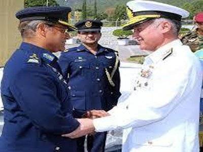 Air Chief Marshal Sohail Aman pays farewell call on Navy Chief