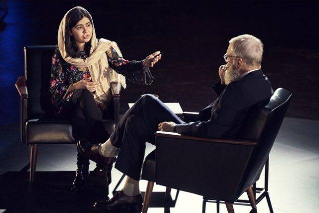 Malala talks about fighting militancy with education in Letterman interview