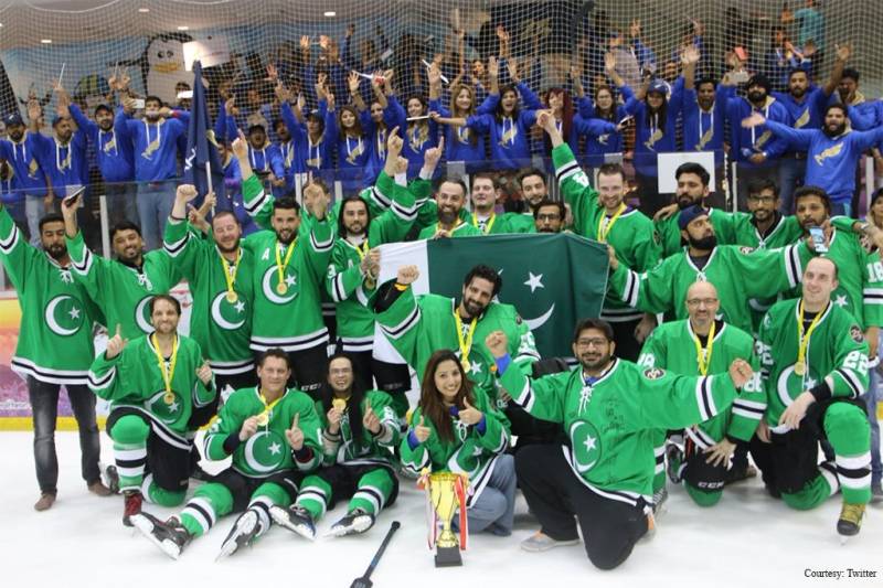 Pakistan wins ice hockey international tournament in Singapore