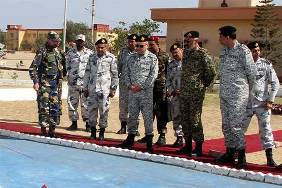 Naval chief visits naval installations at Gwadar & Ormara