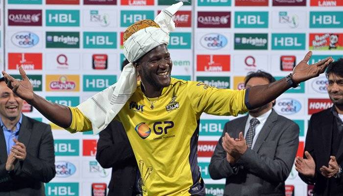 Darren Sammy plays 