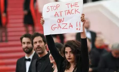 Arab actress raise voice for Gaza victims in Cannes Festival