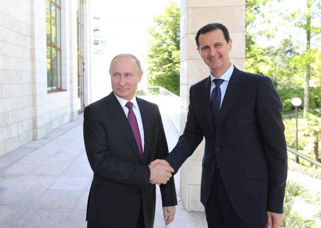 Syrian President Bashar Al Asad meets Putin in Moscow