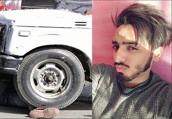 Indian vehicle crushes another youth in Srinagar