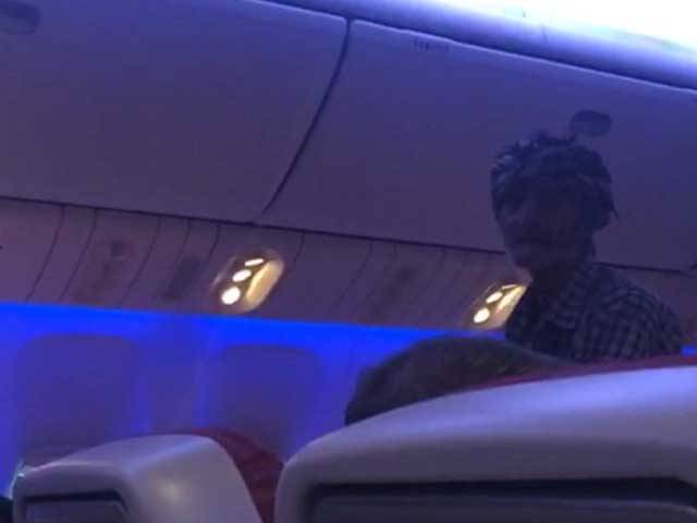 In a first such act of history, beggar found begging in airline flight