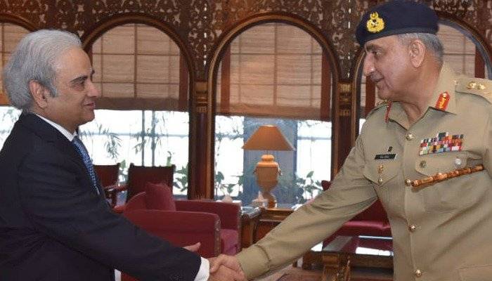 COAS General Bajwa meets caretaker PM NasirMulk