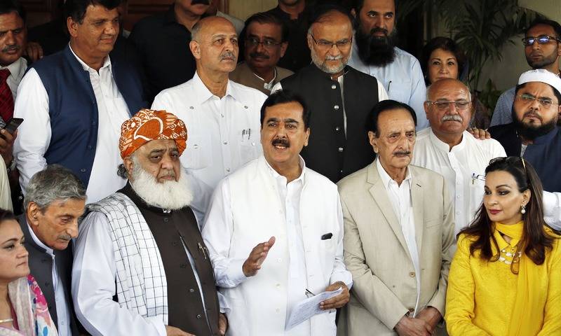 Opposition parties hold another APC in Islamabad today