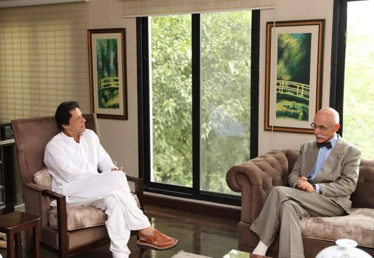 EU Ambassador holds meeting with PM designate Imran Khan in Bani Gala