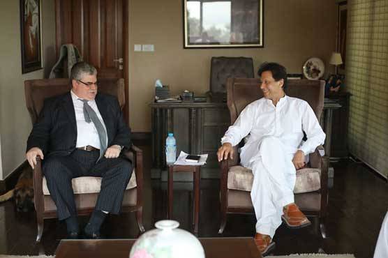 Russian Ambassador holds meeting with PM elect Imran Khan in Banigala