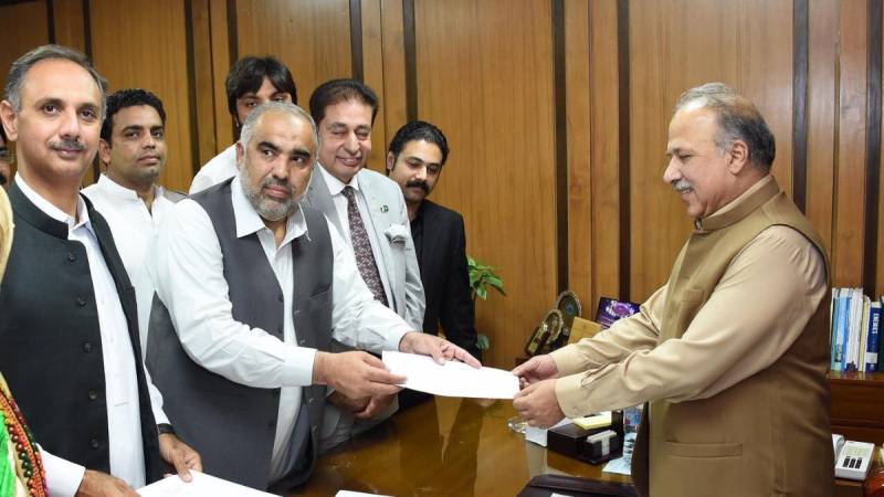 Asad Qaisar submits papers for NA Speaker slot